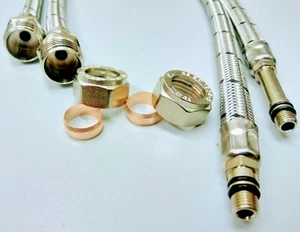 Tap Tail Connector Pair (Long & Short Tail) M12 X 15mm Compression - Picture 1 of 23