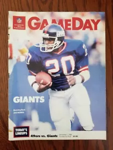 49ERS VS GIANTS PROGRAMA GAMEDAY 1 DE DICIEMBRE 1986 CANDLESTICK PARK - Imagen 1 de 1