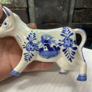 DEFT porcelain cow creamer hand painted vintage - Picture 1 of 5