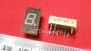 LN513GKS LN 513 GKS display 7 segmenti VERDE catodo comune 1 Digit 7.6 mm - Imagen 1 de 1