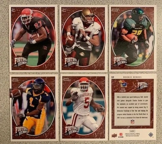 FOOTBALL RCs - 2008 Upper Deck Football Heroes Rookies -You Pick - Free Shipping - Image 1 of 1