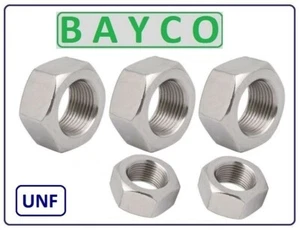 UNF TUERCAS COMPLETAS. TUERCAS HEXAGONALES. 1/4",5/16",3/8",7/16",1/2",5/8",3/4" EN STOCK - Imagen 1 de 2