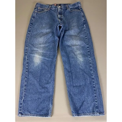 Chaps EST. 1978 Jeans Men's 38x32 Blue Cotton Casual Everyday Denim VTG Y2K - Image 1 of 4