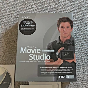 Sony Vegas Movie Studio HD Platinum Video Editing Audio Software - Picture 1 of 7