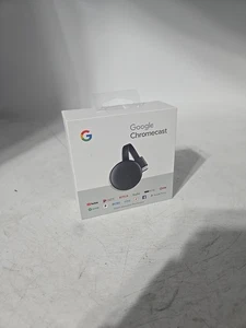 Google Chromecast 3rd Generation Charcoal GA00439-US Brand New Open Box - Picture 1 of 12