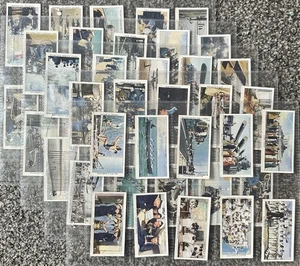 Wills Life in the Royal Navy Cigarette Cards 1930s, Complete 50 Cards In Sleeves - Picture 1 of 2