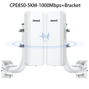 5.8G Wireless Access Point WLAN Bridge Outdoor Ethernet WIFI Range Extender CPE - Foto 1 di 68