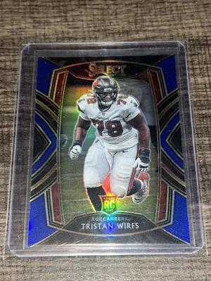 2020 Panini Select - Club Level Blue Prizm #290 Tristan Wirfs /75 (RC) - Image 1 of 2