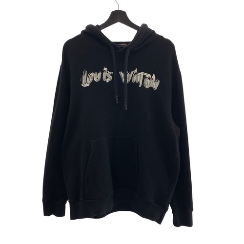 LOUIS VUITTON（LV） Felpa con cappuccio Louis Vuitton 1A9svo logo grafica RM221 IN HMY78W Parker Hoodie LV
