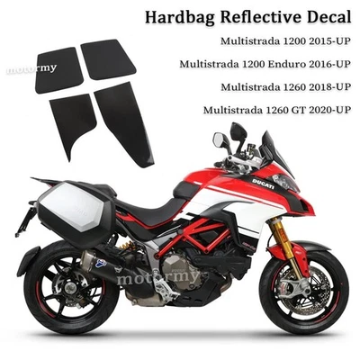 Calcomanías adhesivas reflectantes bolsa dura negra para Ducati Multistrada 1200 Enduro 2016- Foto 1 de 4