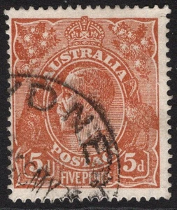 5d MARRÓN KGV VARIEDAD WMK ÚNICA BW 123vc "CUELLO DE TECHO DEFECTUOSO BLANCO" FINO USADO CV$75 - Imagen 1 de 2