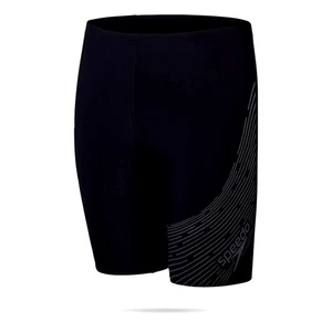 Speedo Medley Logo Jammer per Bambino, Nero/Grigio, 5-6 Anni-5-6 anni - Foto 1 di 4