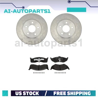 Kit de rotores de freno delanteros y pastillas de freno para Dodge Caravan 1996 1997 1998 1999 2000 Foto 1 de 4
