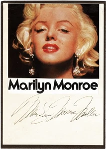 Marilyn Monroe Authentic Autograph Signed "Marilyn Monroe Miller" w/ CoA - Picture 1 of 4