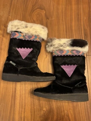 Stivali vintage anni 90 giardino sport pelliccia taglia 38 o US donna 7,5 ottime condizioni - Immagine 1 di 4