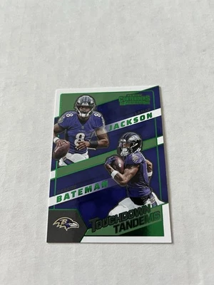 Lamar Jackson 2022 Contenders Green Touchdown Tandems Baltimore Ravens - Image 1 of 2
