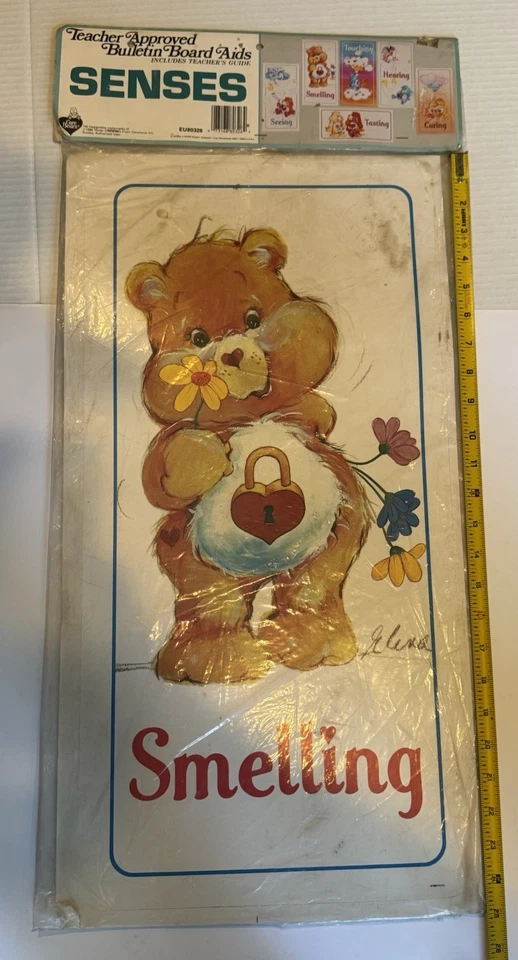Vintage Care Bears Senses Bulletin Board Set Eureka Classroom Teacher 1986