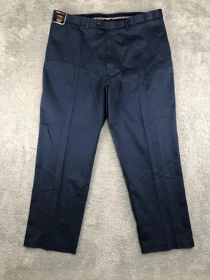 Calça Roundtree & Yorke Masculina 44x32 Azul Nova Com Etiqueta Viagem Inteligente Ajuste Clássico Core Comfort - Imagem 1 de 4