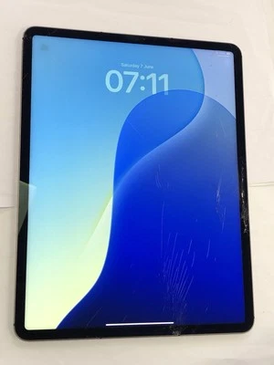 Apple iPad Pro 5th Gen 12.9” 128GB, Wi-Fi + 5G (Unlocked) - Space Grey READ DESC - Image 1 of 4