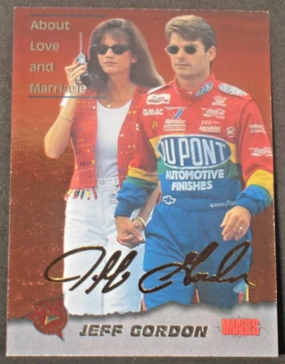 Jeff Gordon 1995 Classic Images Race Reflections Gold Signature #JG2 (338/675) - Image 1 of 2