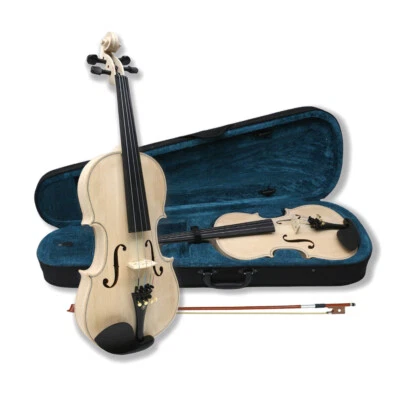 4/4 Full Size beginner Violin Set Including Carrying Case new Acoustic Violin - Image 1 of 4