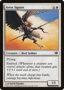 4 Aven Squire 4x x4 - NM/LP - Conflux - SPARROW MAGIC mtg - Picture 1 of 1
