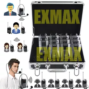 EXMAX EX-938 Wireless Audio Voice Transmission Tour Guide System For Teach 1T10R - Picture 1 of 17