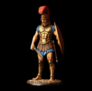 Museo del soldado de hojalata (SUPERIOR) griego siceliota hoplita con casco tracio, V c. BC - Imagen 1 de 6
