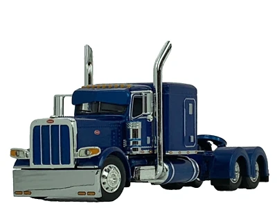 1/64 DCP SOVEREIGN BLUE PETERBILT 389 W/ 63" FLAT TOP SLEEPER - Image 1 of 4