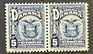 Travelstamps: 1924 Panama Stamps Scott #237 - 5c Coat of Arms Pair Mint MNH OG - Picture 1 of 5