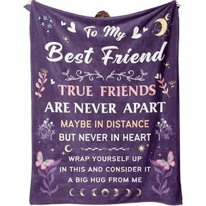 Friend Blanket Gifts Friendship Blanket Gifts for Women Work Bestie BFF Soul ... - Picture 1 of 5