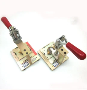 Lot of 2 DE STA CO 604 Straight Line Action Clamp w/ Adjustable Holding Base - Picture 1 of 6