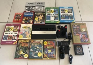 Atari 2600 Junior Console Bundle 10 Games Boxed 2 Controllers RF PSU - Picture 1 of 17