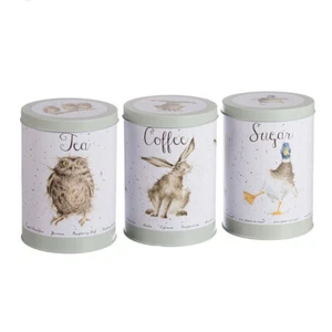 Wrendale Designs Sage Tea, Coffee & Sugar Canisters - Wedding / Engagement Gift - Picture 1 of 1