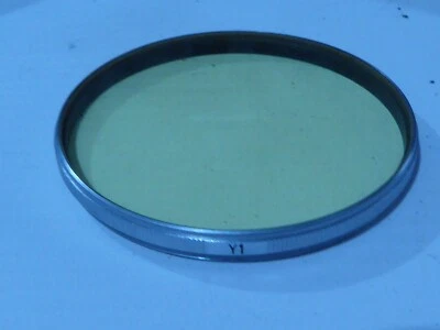 genuine  Canon 55mm Y1 YELLOW   Filter  silver / chrome rim type unmarked - Image 1 of 3