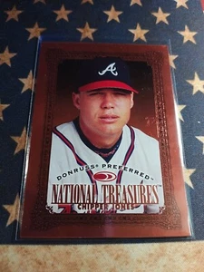 1997 Donruss Preferred National Treasures Bronze Chipper Jones #170 HOF - Picture 1 of 2