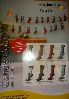 74,50 €/1 kg Regia 4-fach candy Color Sockenwolle 100 g Merry Christmas - Bild 1 von 2