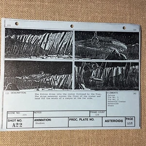 Star wars storyboards Empire Strikes Back movie props Millennium Falcon Leah ESB - Bild 1 von 14