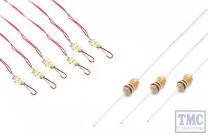 LED-NLGR DCC Concepts N/TT/OO/O/G Scale 6 x Signal Green NANO Light w/Resistors - Picture 1 of 1