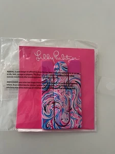 NEW Lilly Pulitzer Phone Card Case Pink Raz Berry Flamingoals GWP #005980 - Picture 1 of 3