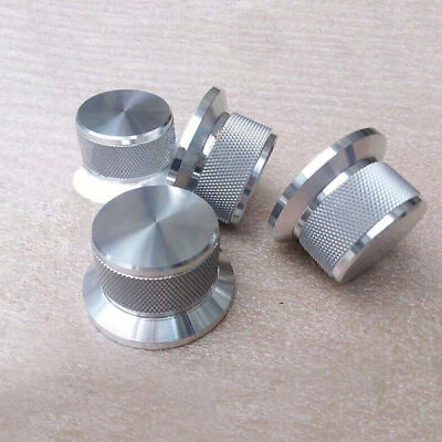 44mm CNC Machined Aluminium Alloy Volume Control Potentiometer Knob 6mm Hole - Image 1 of 4