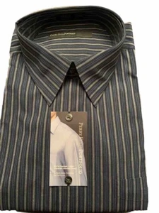NEW!! Perry Ellis Men's Portfolio 100% Premium Cotton Shirt FIT 18x34/35 limoges - Picture 1 of 4