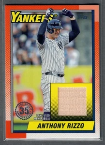 2025 Topps Series 1 Anthony Rizzo 1990 Topps Relic Bat #T90R-ARZ Yankees SP - Picture 1 of 2
