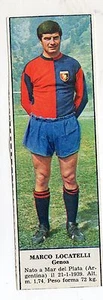 FIGURINA CALCIATORI TEMPO 1966-67 GENOA LOCATELLI - Picture 1 of 1