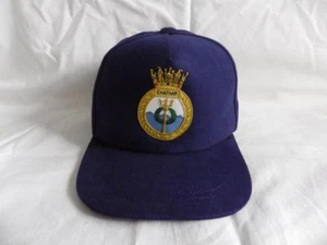 HMS CHATHAM ( RN ) BASEBALL WITH A BULLION WIRE BADGE - Picture 1 of 1