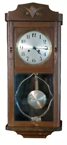Antiker Gustav Becker Gong Schlag Regulator Wanduhr 8 Tage - Bild 1 von 13