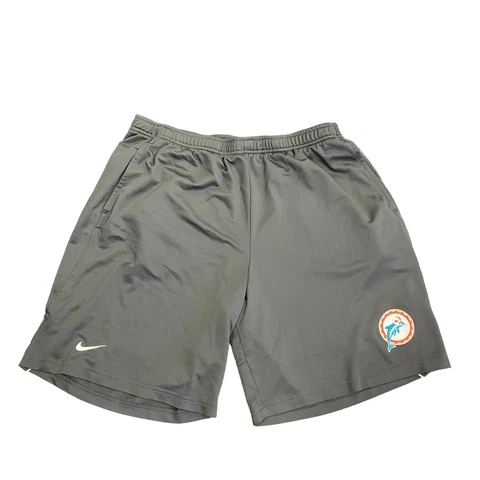 MIAMI DOLPHINS #55 TEAM ISSUED AUTH NIKE NFL SHORTS ADULT SIZE XL Throwback Logo Cover