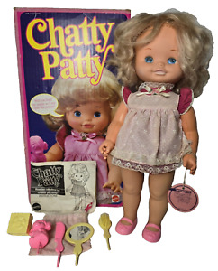 1983 Mattel Chatty Patty Doll Complete in Box   Talks!