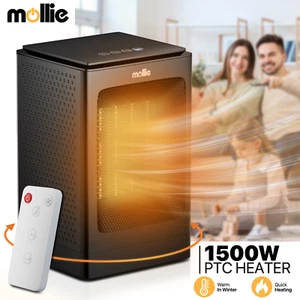 1500W [REMOTE+OSCILLATING+12 HOURS TIMER] Home Electric LED Display Space Heater - Picture 1 of 13