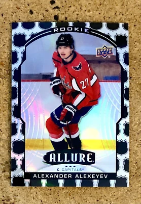 2020-21 Upper Deck Allure Hockey NHL Shield Alexander Alexeyev RC #86 Capitals - Image 1 of 3